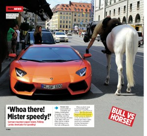 Lambo gets ticket