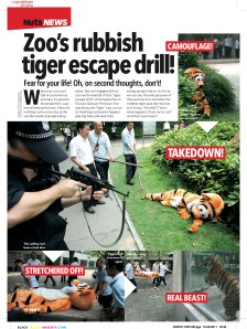 Tiger escape drill